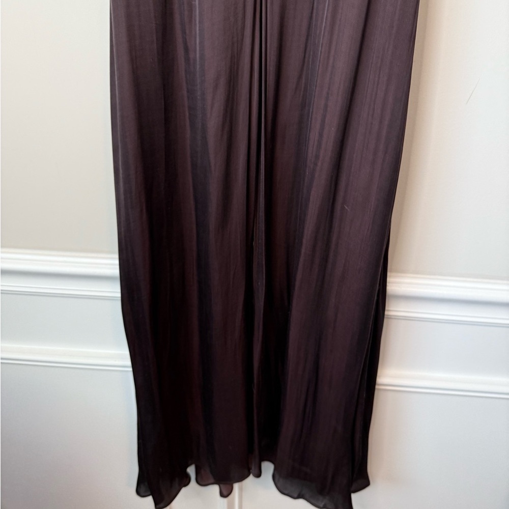 Banana Republic brown satin dress size 0 - Picture 8 of 9